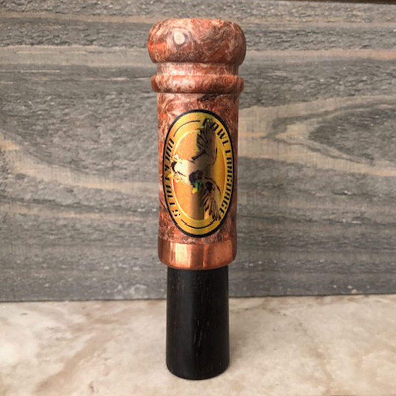 STUBBY TIMBER STABILIZED WOOD/BLACK ACRYLIC